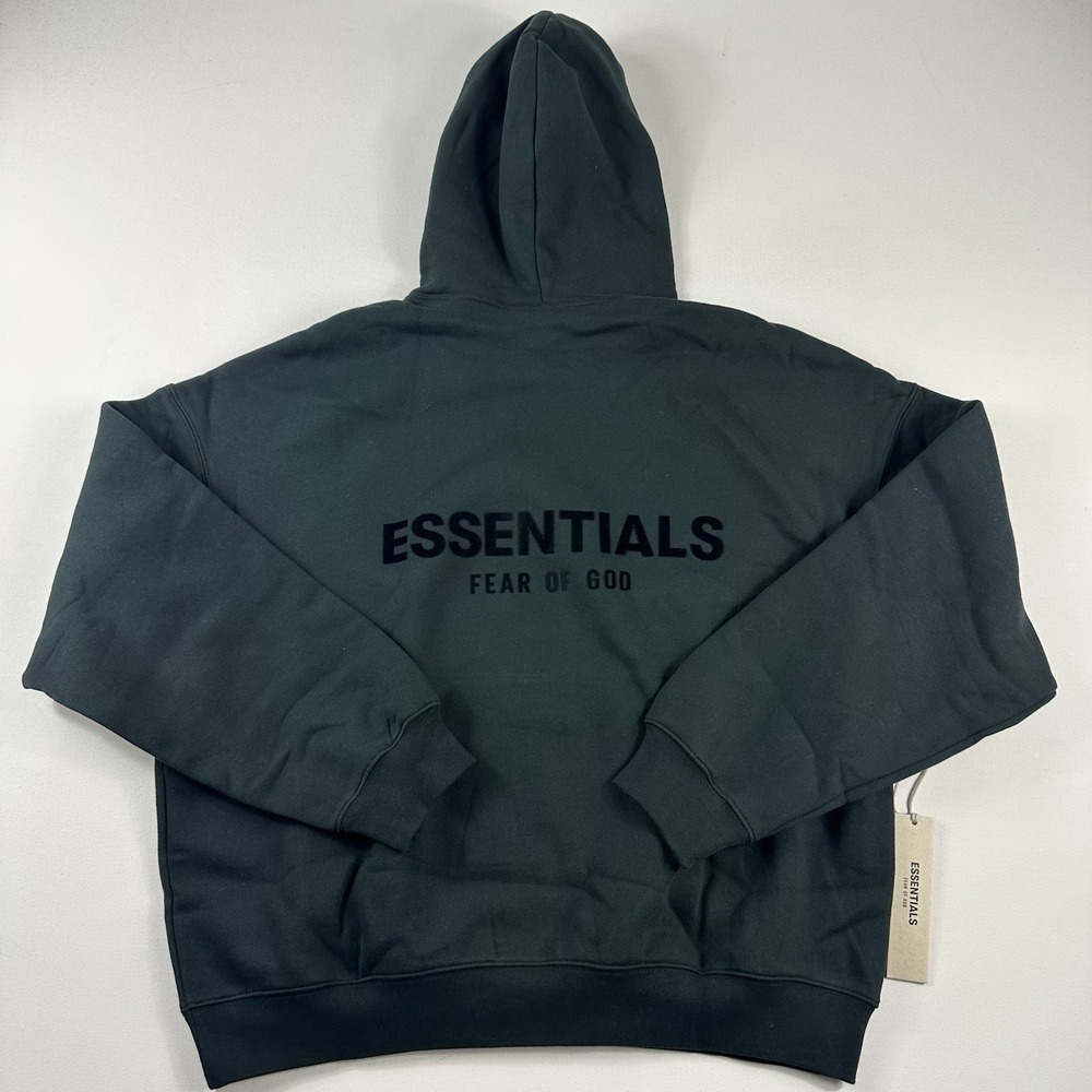 Essentials Fear Of God Hoodie Sweatshirt Sweater Mens M Black Thick  Authentic